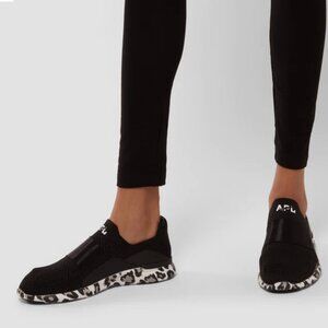 Women's APL Techloom Bliss Leopard Black & White Sneakers - 7